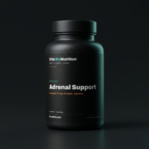 Elite BioNutrition Adrenal Support — 60 capsules, matte black bottle