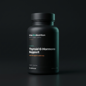 Elite BioNutrition Thyroid & Hormone Support — 90 capsules, matte black bottle