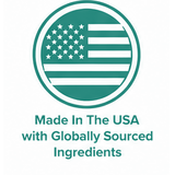 Made in the USA with globally sourced ingredients