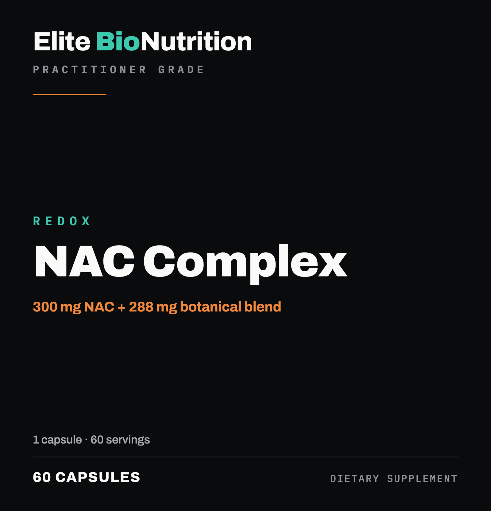 Full label artwork for NAC Complex